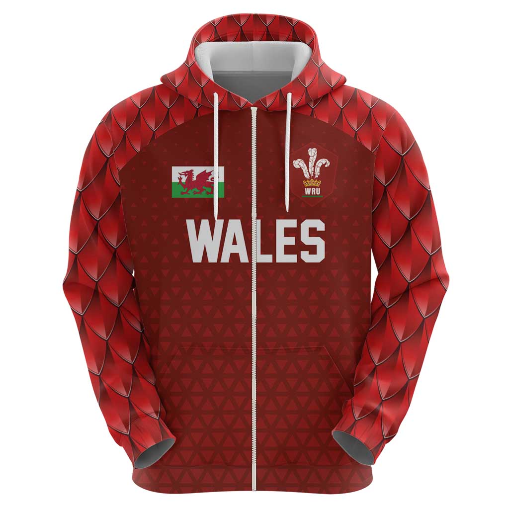 Custom Wales Rugby-The Three Feathers Hoodie Go Champions LT03