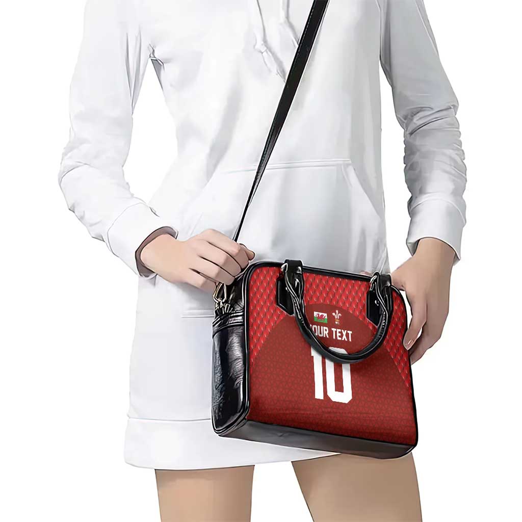 Custom Wales Rugby-The Three Feathers Shoulder Handbag Go Champions LT03