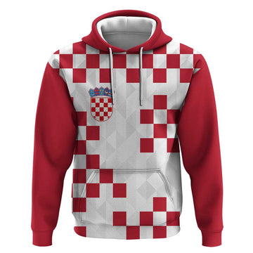 Custom Croatia Football 2024 Go Champion Hoodie LT03