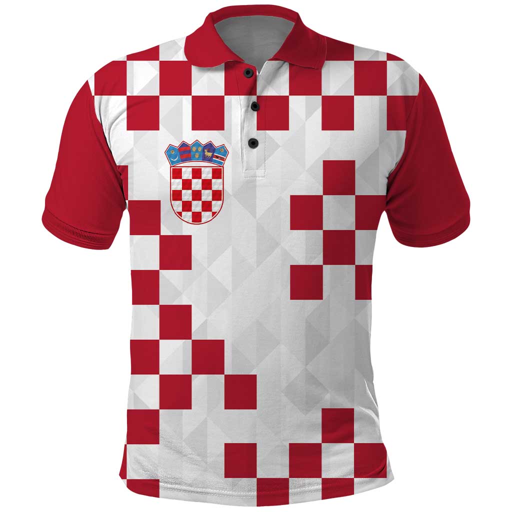 Custom Croatia Football 2024 Go Champion Polo Shirt LT03