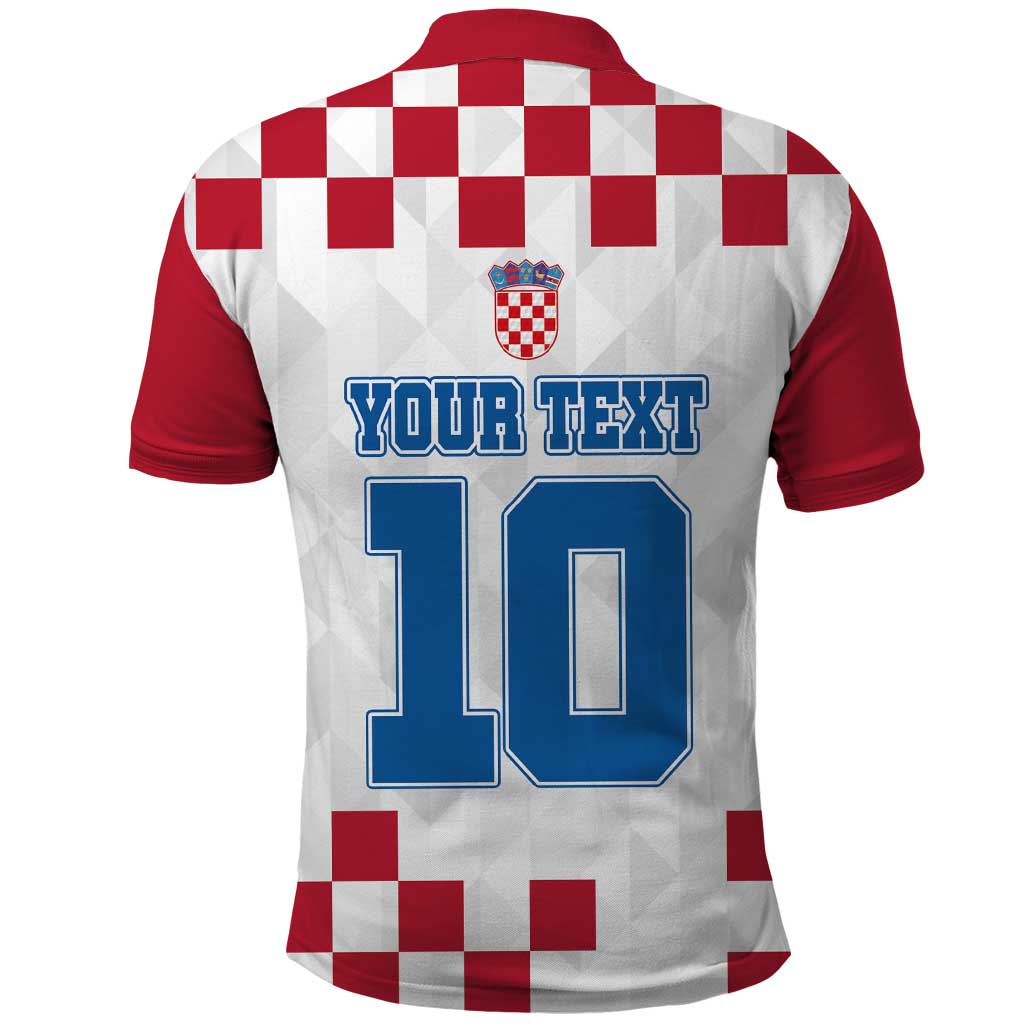 Custom Croatia Football 2024 Go Champion Polo Shirt LT03