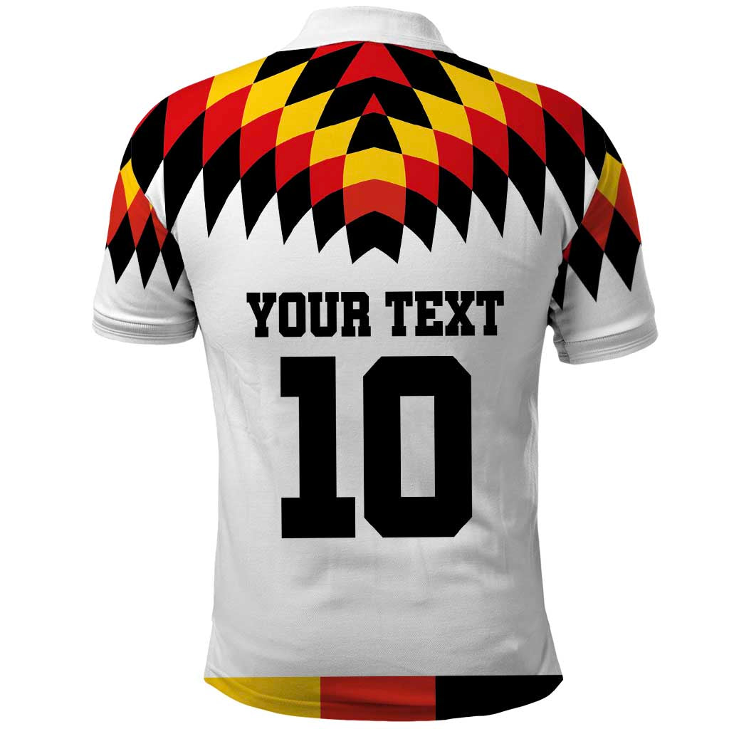 Custom Germany Football 2024 Go Champion Polo Shirt Design 90s Style Home Color LT03