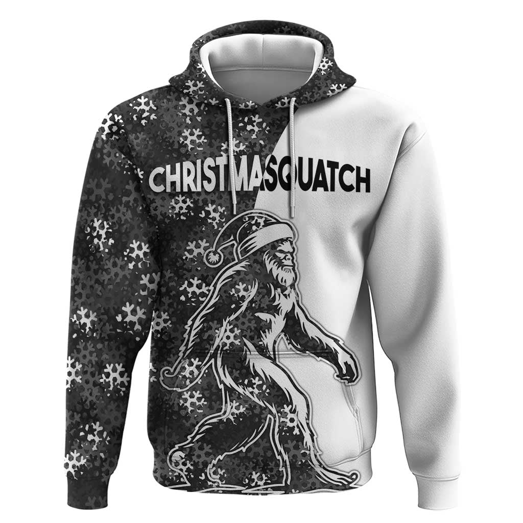 Funny Christmasquatch Camouflage of Snowflakes Hoodie LT03