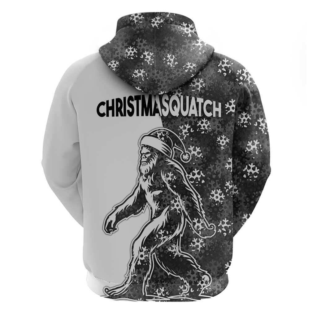 Funny Christmasquatch Camouflage of Snowflakes Hoodie LT03