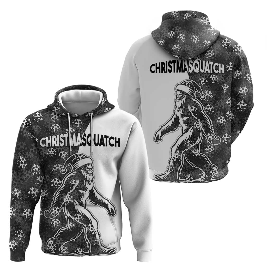 Funny Christmasquatch Camouflage of Snowflakes Hoodie LT03