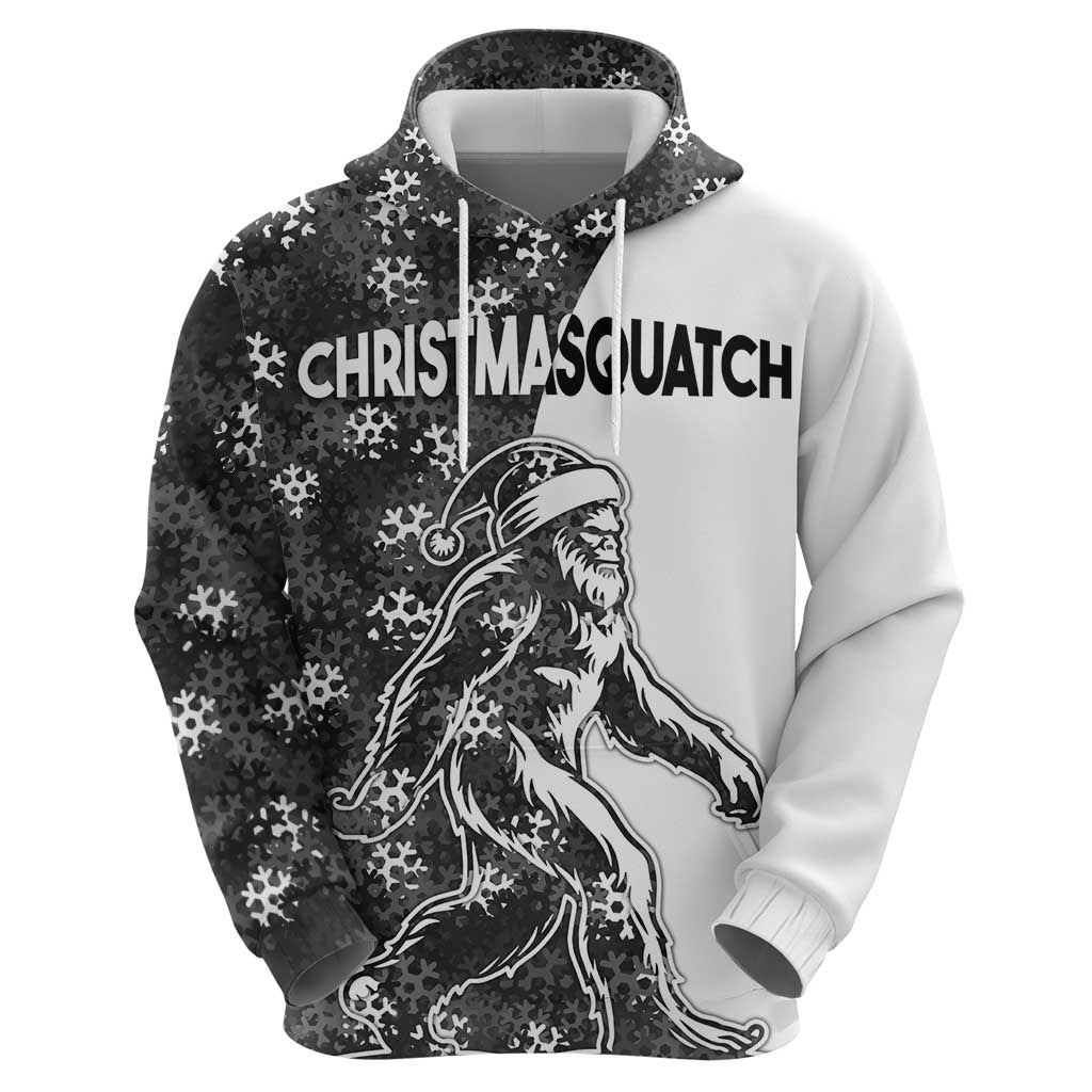 Funny Christmasquatch Camouflage of Snowflakes Hoodie LT03