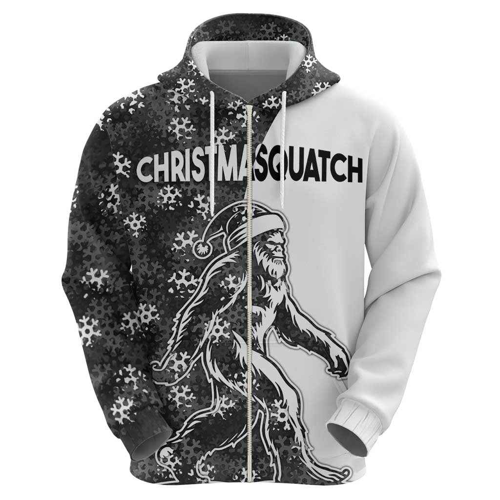 Funny Christmasquatch Camouflage of Snowflakes Hoodie LT03