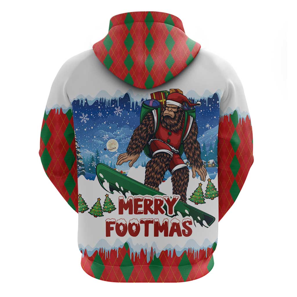 Christmas Bigfoot Ride Snowboard Hoodie Merry Footmas Xmas Style LT03