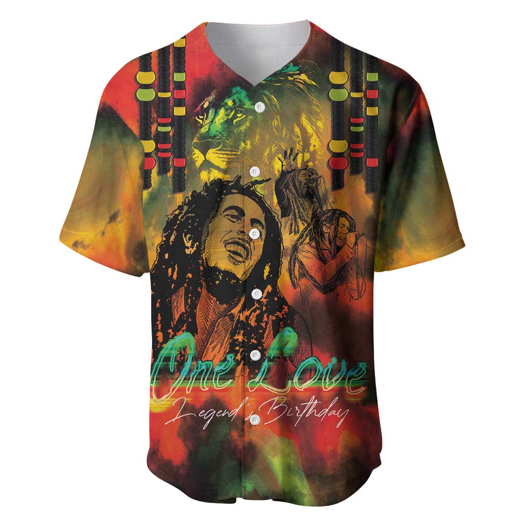 Afro-Jamaican Reggae Legend's Birthday Baseball Jersey One Love Jamaica LT03