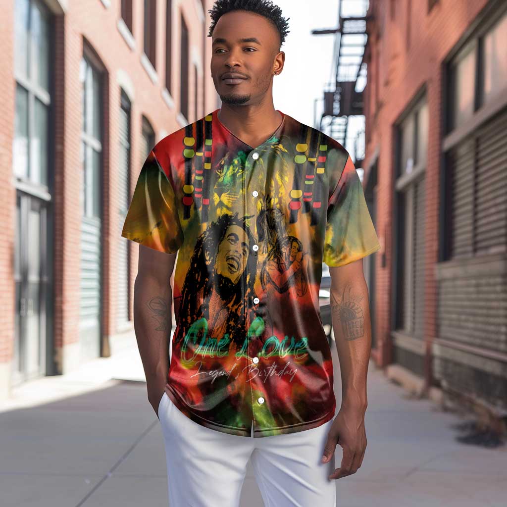 Afro-Jamaican Reggae Legend's Birthday Baseball Jersey One Love Jamaica LT03