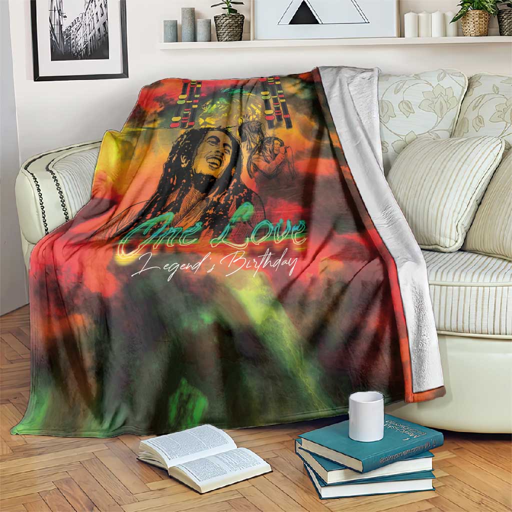 Afro-Jamaican Reggae Legend's Birthday Blanket One Love Jamaica LT03