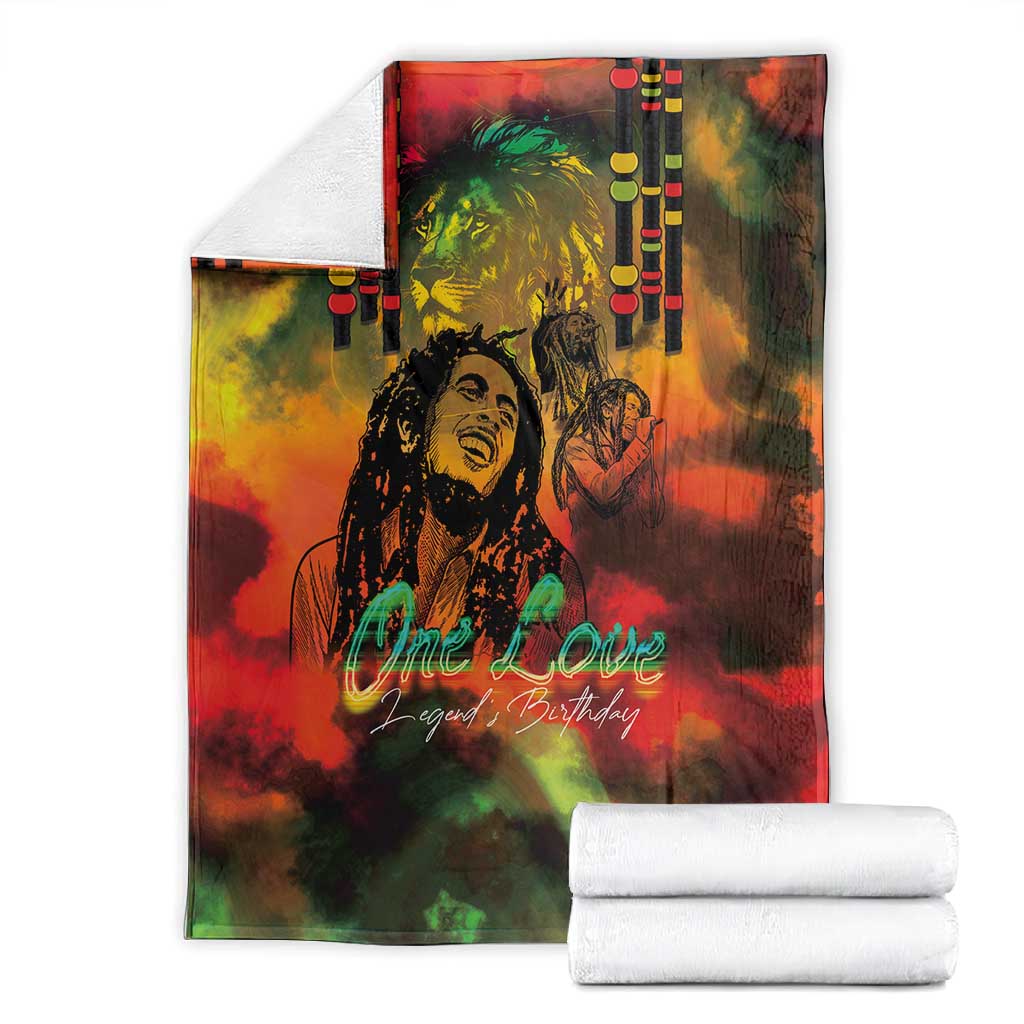 Afro-Jamaican Reggae Legend's Birthday Blanket One Love Jamaica LT03