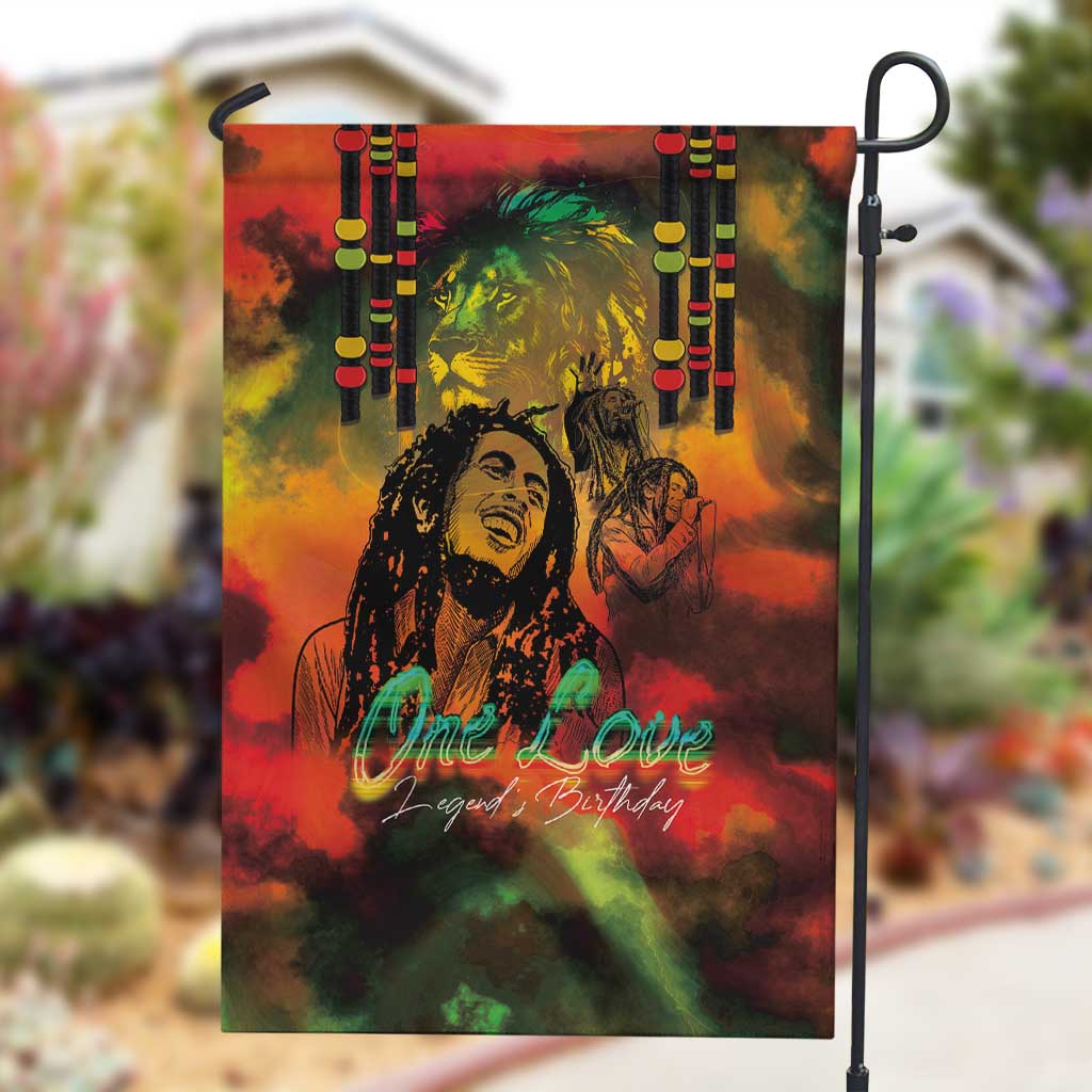Afro-Jamaican Reggae Legend's Birthday Garden Flag One Love Jamaica LT03