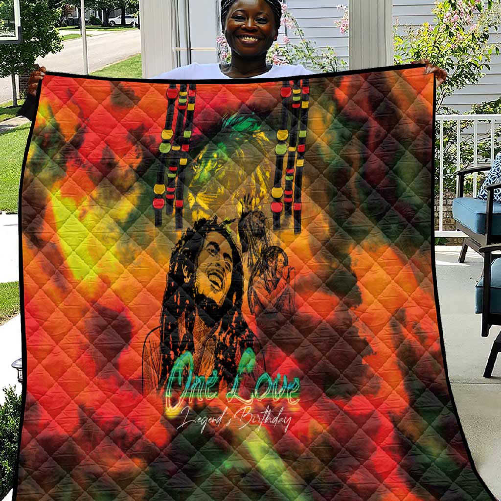 Afro-Jamaican Reggae Legend's Birthday Quilt One Love Jamaica LT03