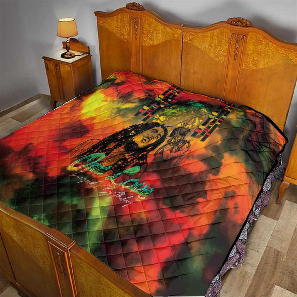 Afro-Jamaican Reggae Legend's Birthday Quilt One Love Jamaica LT03