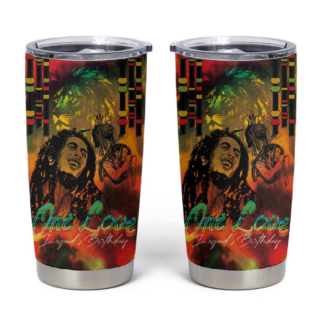 Afro-Jamaican Reggae Legend's Birthday Tumbler Cup One Love Jamaica LT03