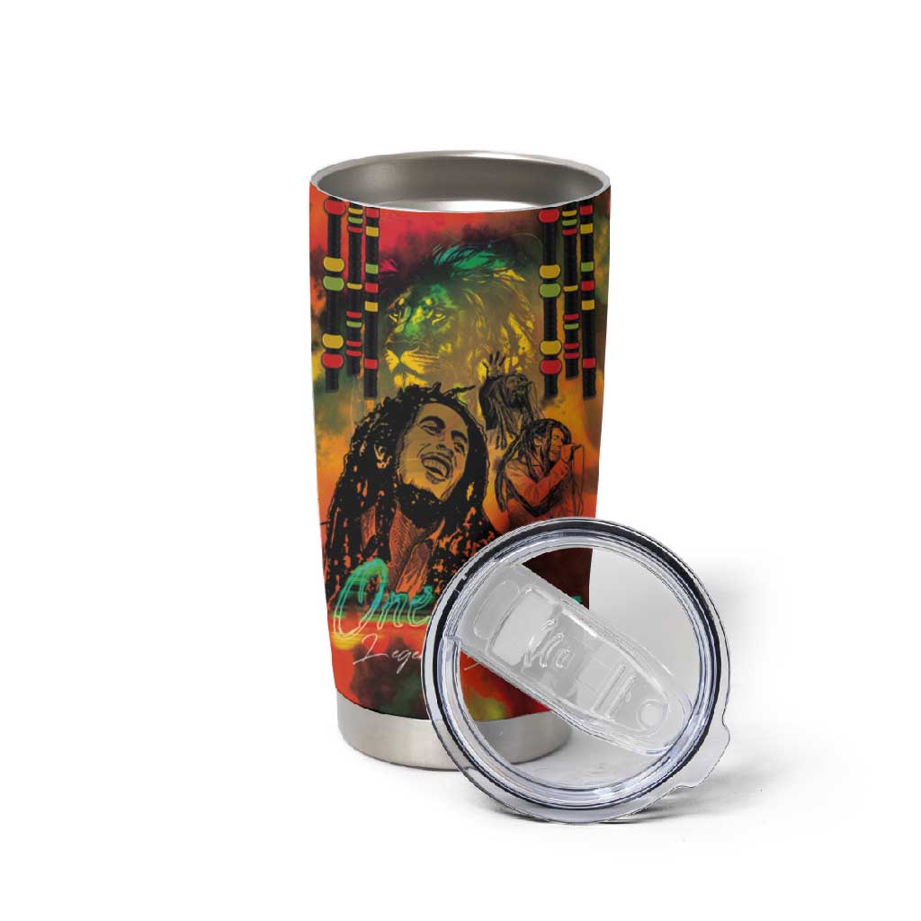 Afro-Jamaican Reggae Legend's Birthday Tumbler Cup One Love Jamaica LT03