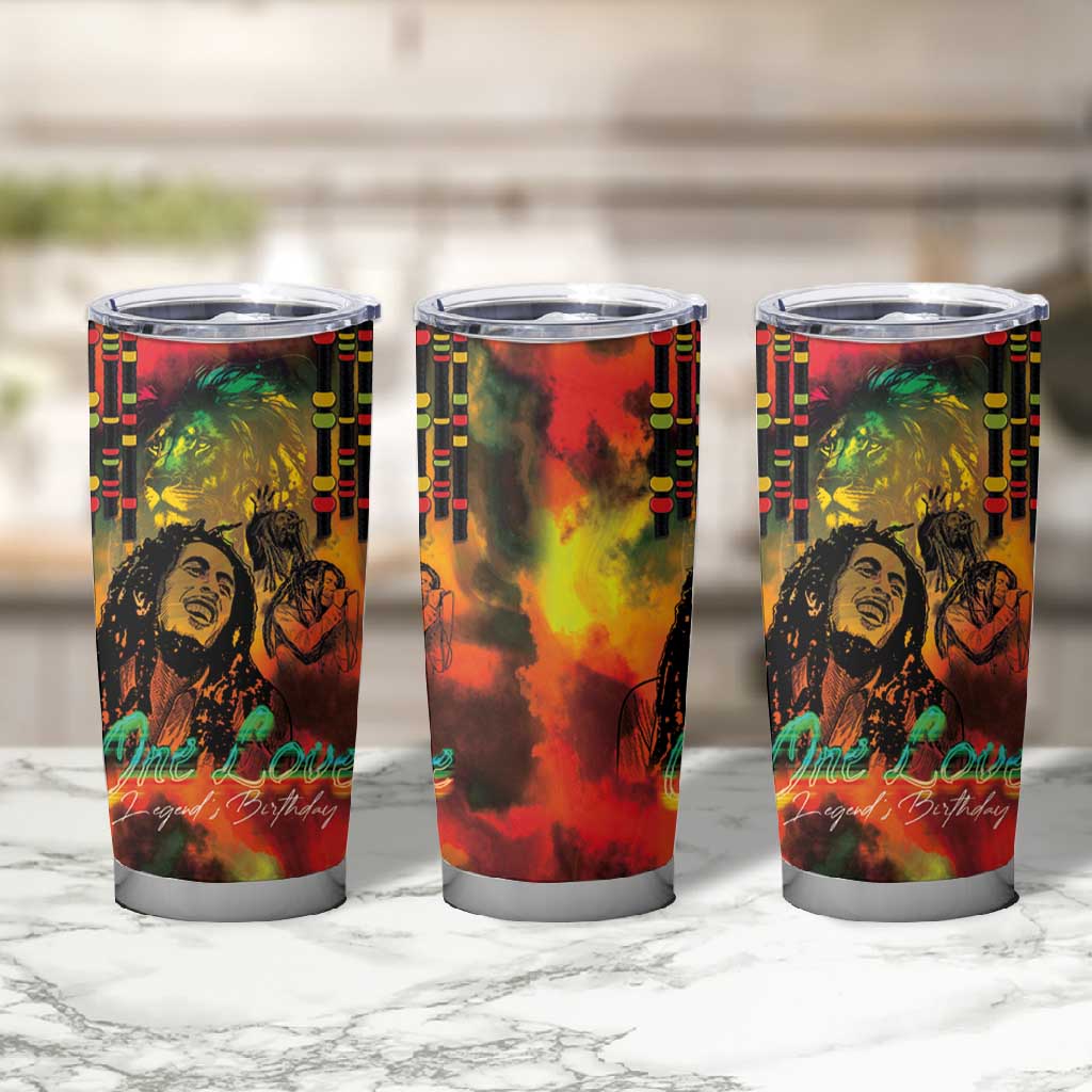 Afro-Jamaican Reggae Legend's Birthday Tumbler Cup One Love Jamaica LT03