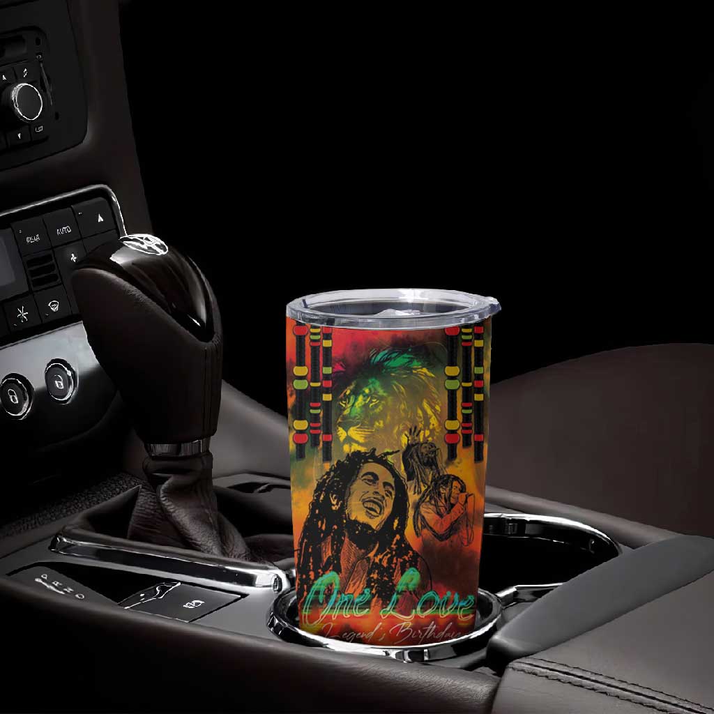 Afro-Jamaican Reggae Legend's Birthday Tumbler Cup One Love Jamaica LT03
