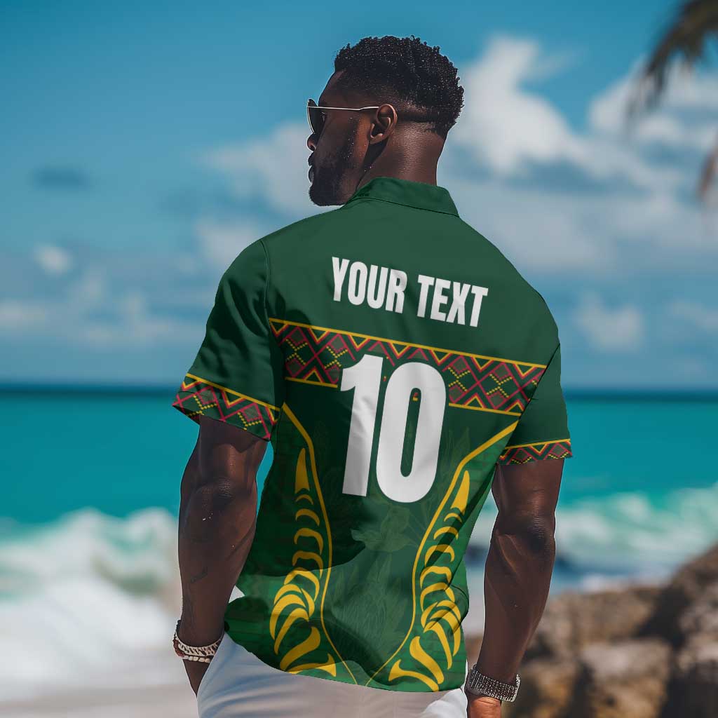Custom South Africa Rugby Hawaiian Shirt Springboks Spirit and King Protea LT03