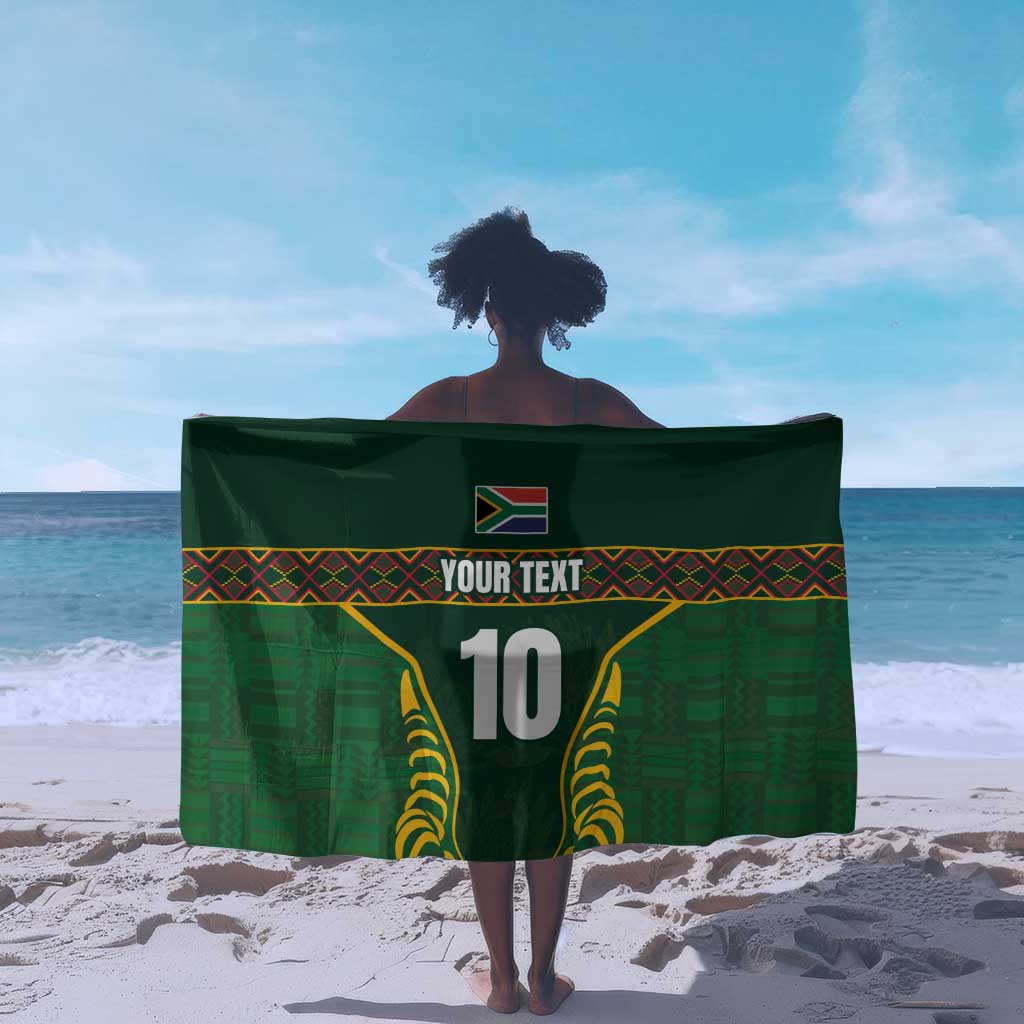 Custom South Africa Rugby Sarong Springboks Spirit and King Protea LT03
