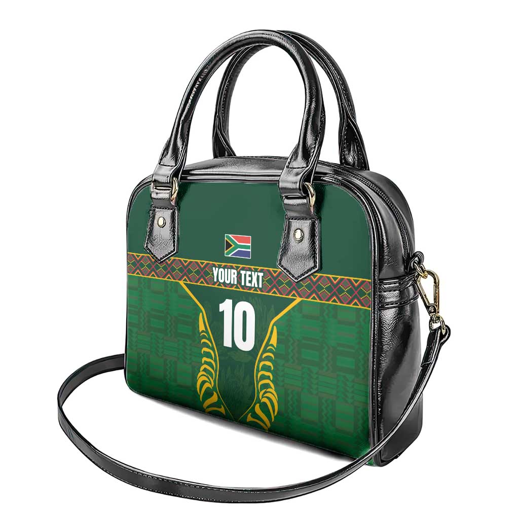 Custom South Africa Rugby Shoulder Handbag Springboks Spirit and King Protea LT03