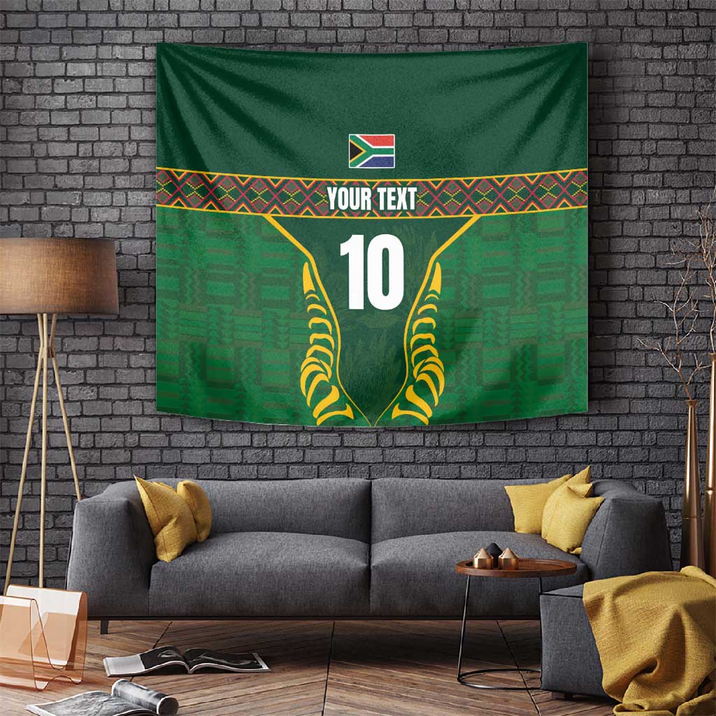 Custom South Africa Rugby Tapestry Springboks Spirit and King Protea LT03