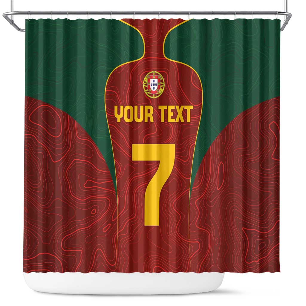 Custom Portugal Football Shower Curtain A Selecao das Quinas LT03