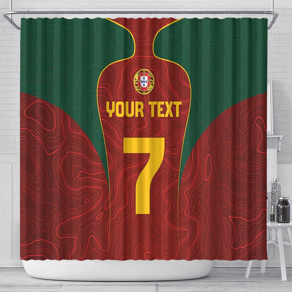 Custom Portugal Football Shower Curtain A Selecao das Quinas LT03