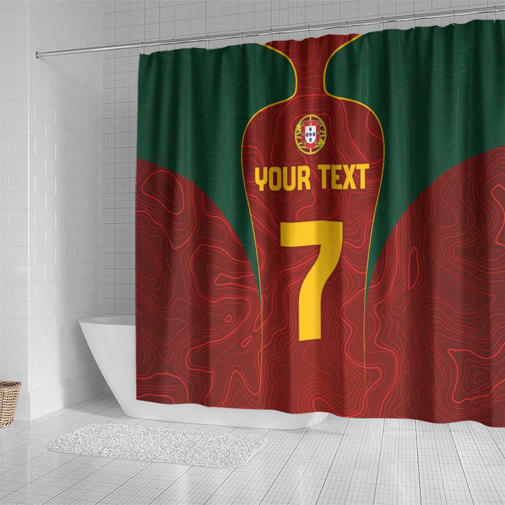 Custom Portugal Football Shower Curtain A Selecao das Quinas LT03