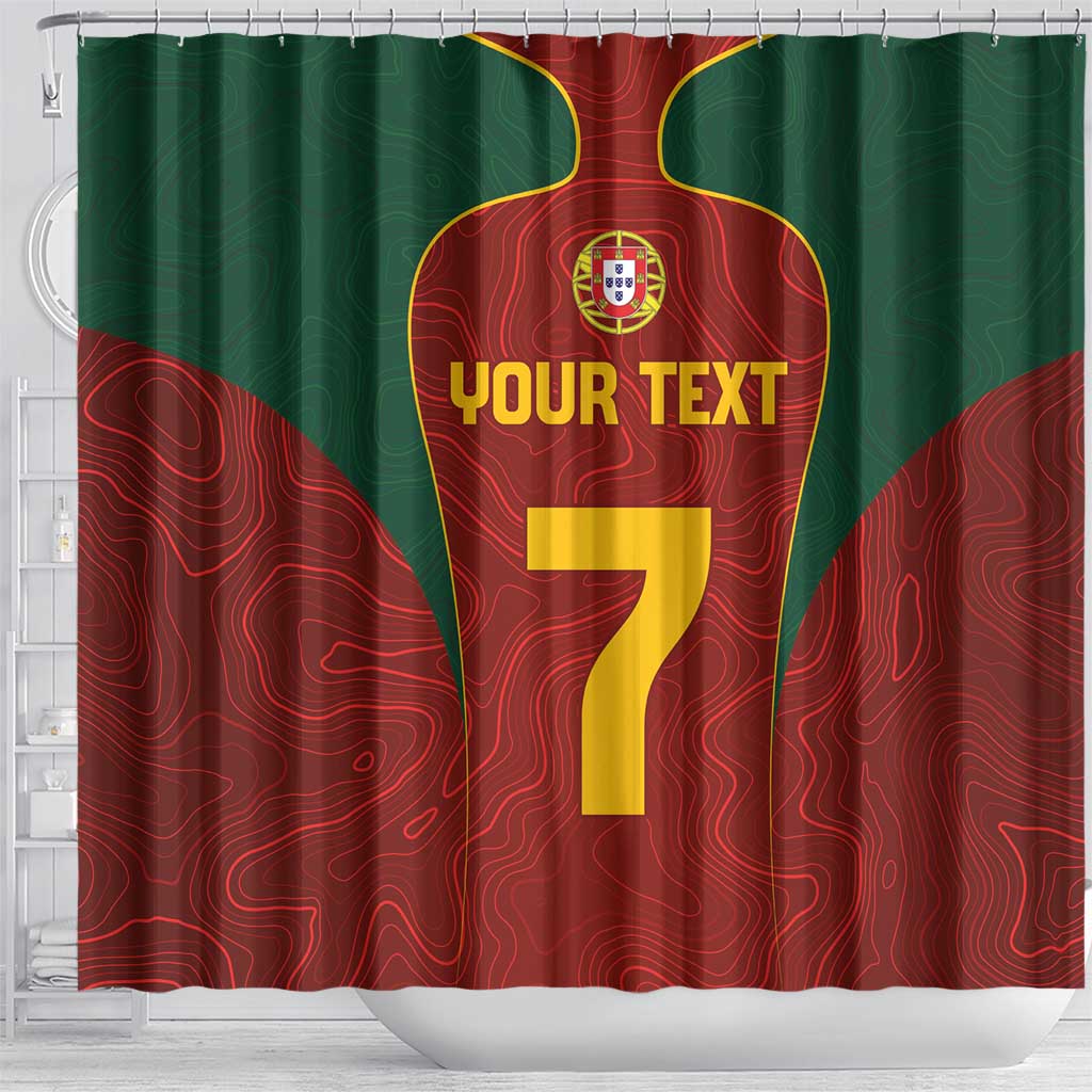 Custom Portugal Football Shower Curtain A Selecao das Quinas LT03