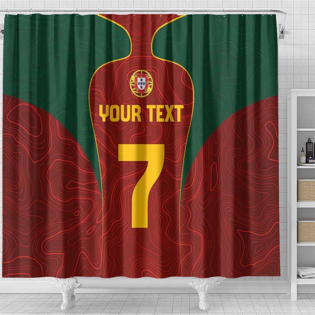 Custom Portugal Football Shower Curtain A Selecao das Quinas LT03