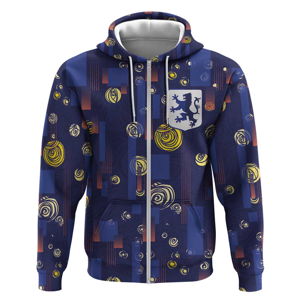 Custom Netherlands Football Hoodie Starry Night Style LT03