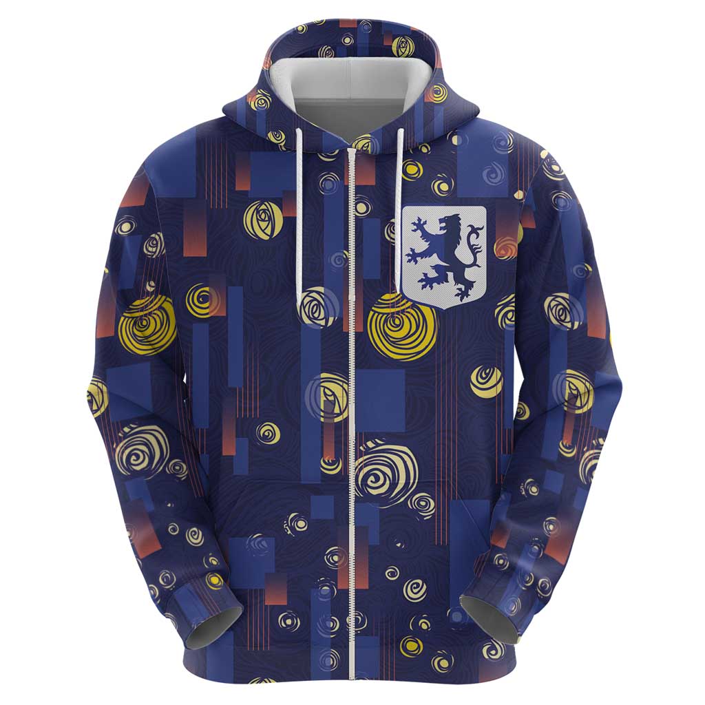 Custom Netherlands Football Hoodie Starry Night Style LT03