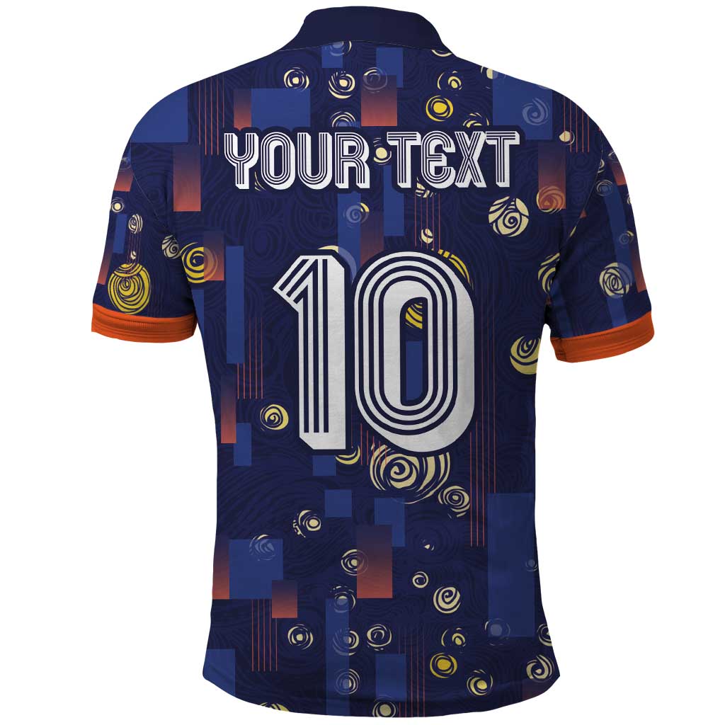 Custom Netherlands Football Polo Shirt Starry Night Style LT03