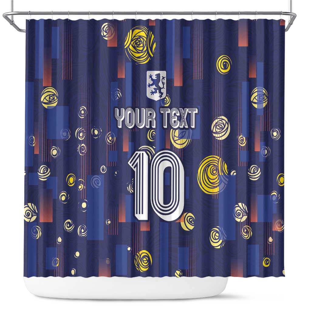 Custom Netherlands Football Shower Curtain Starry Night Style LT03