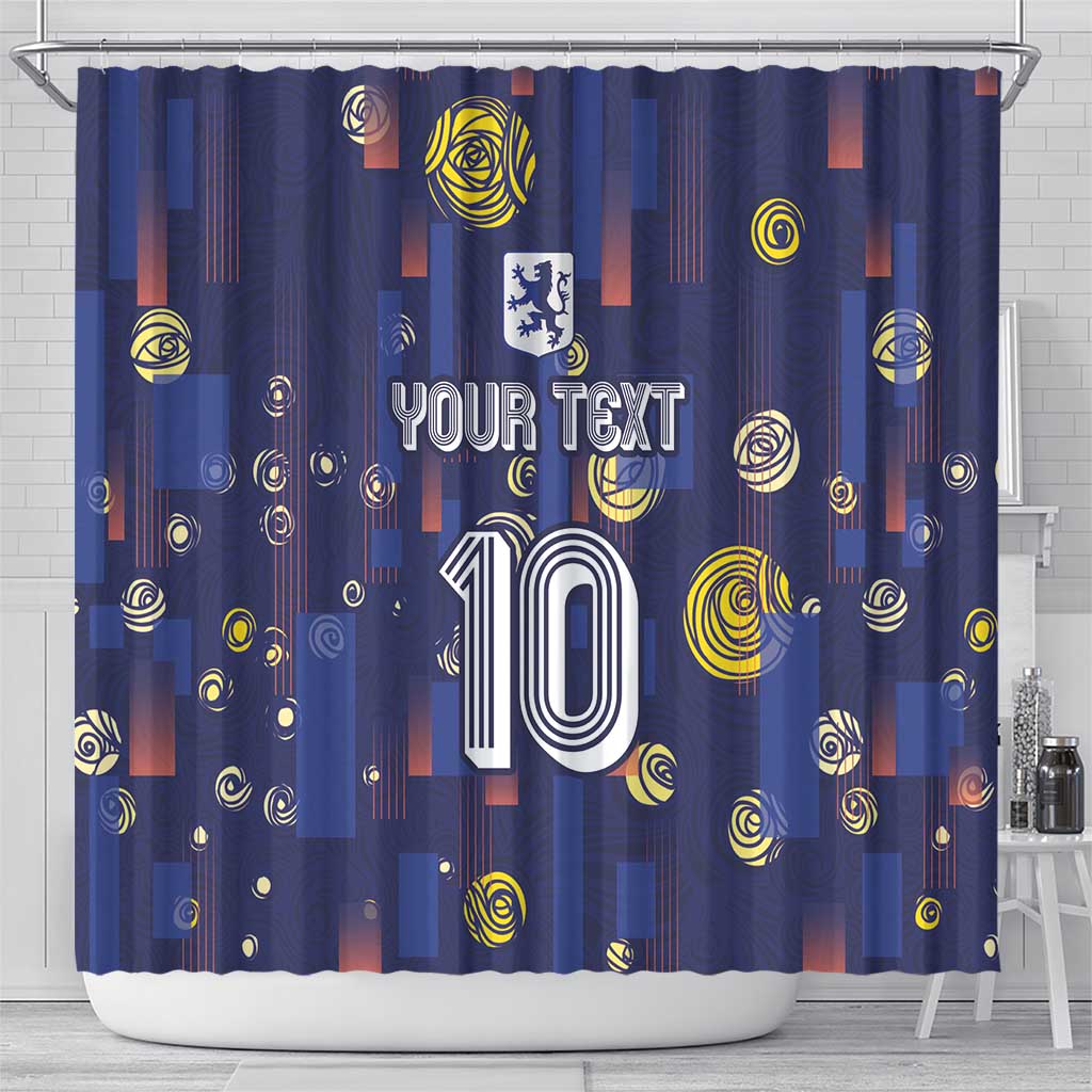 Custom Netherlands Football Shower Curtain Starry Night Style LT03
