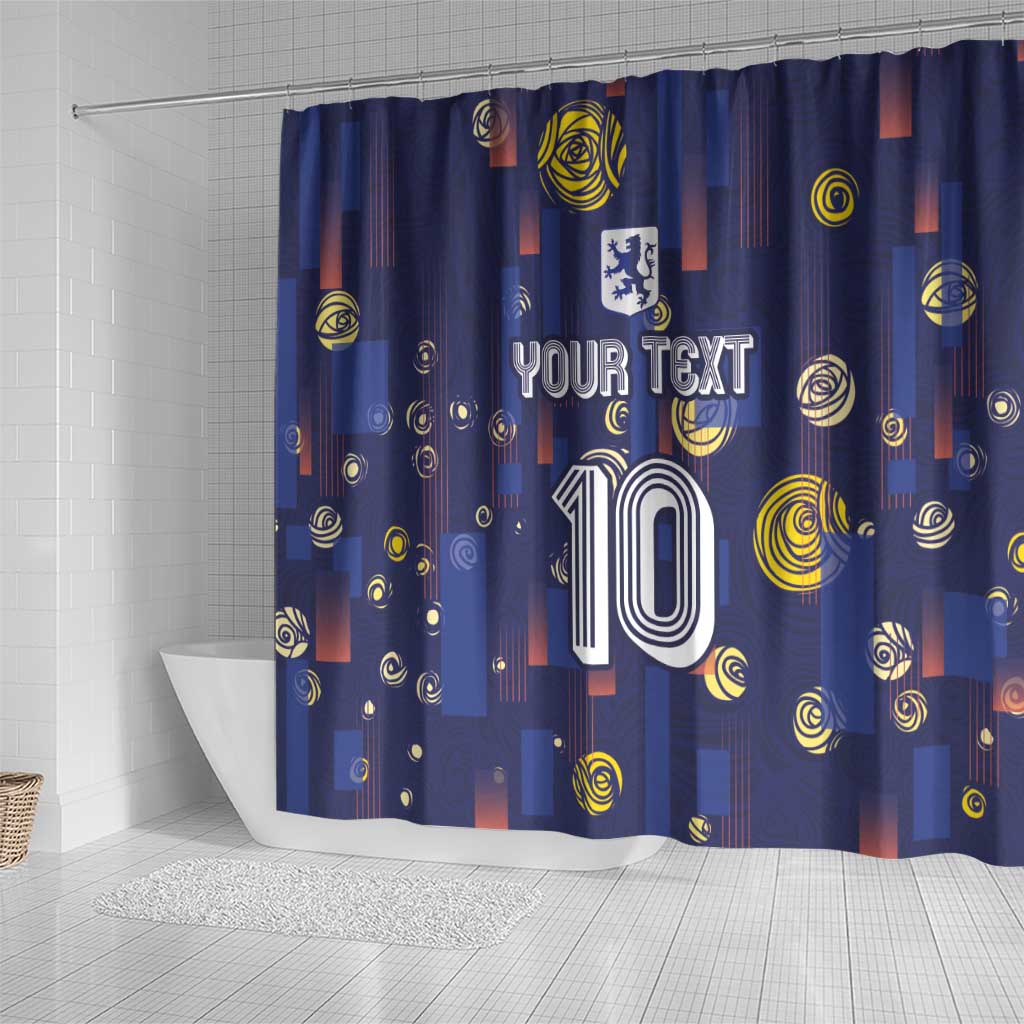 Custom Netherlands Football Shower Curtain Starry Night Style LT03