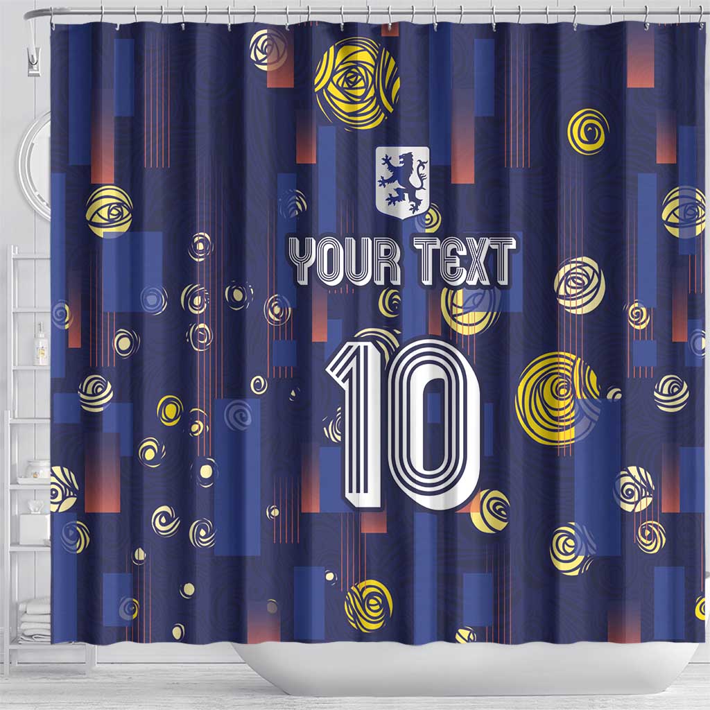 Custom Netherlands Football Shower Curtain Starry Night Style LT03