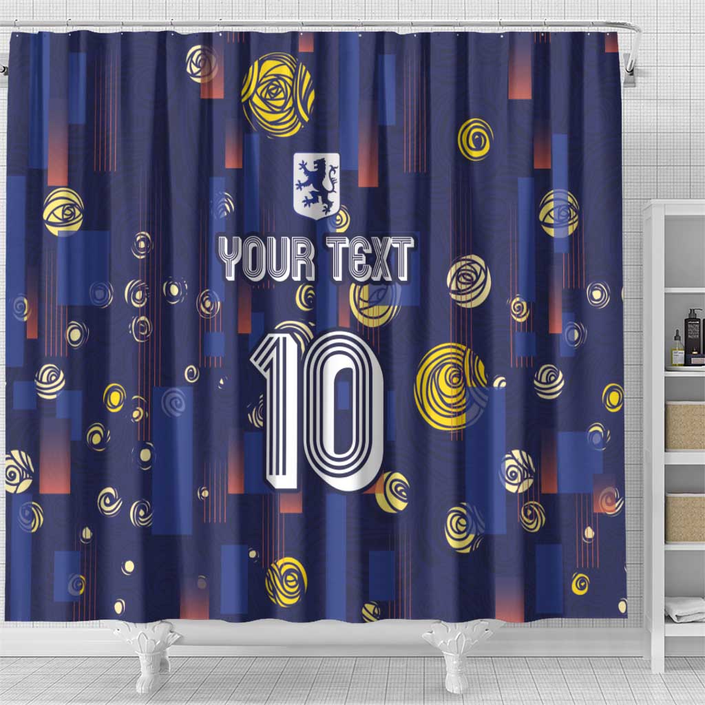 Custom Netherlands Football Shower Curtain Starry Night Style LT03