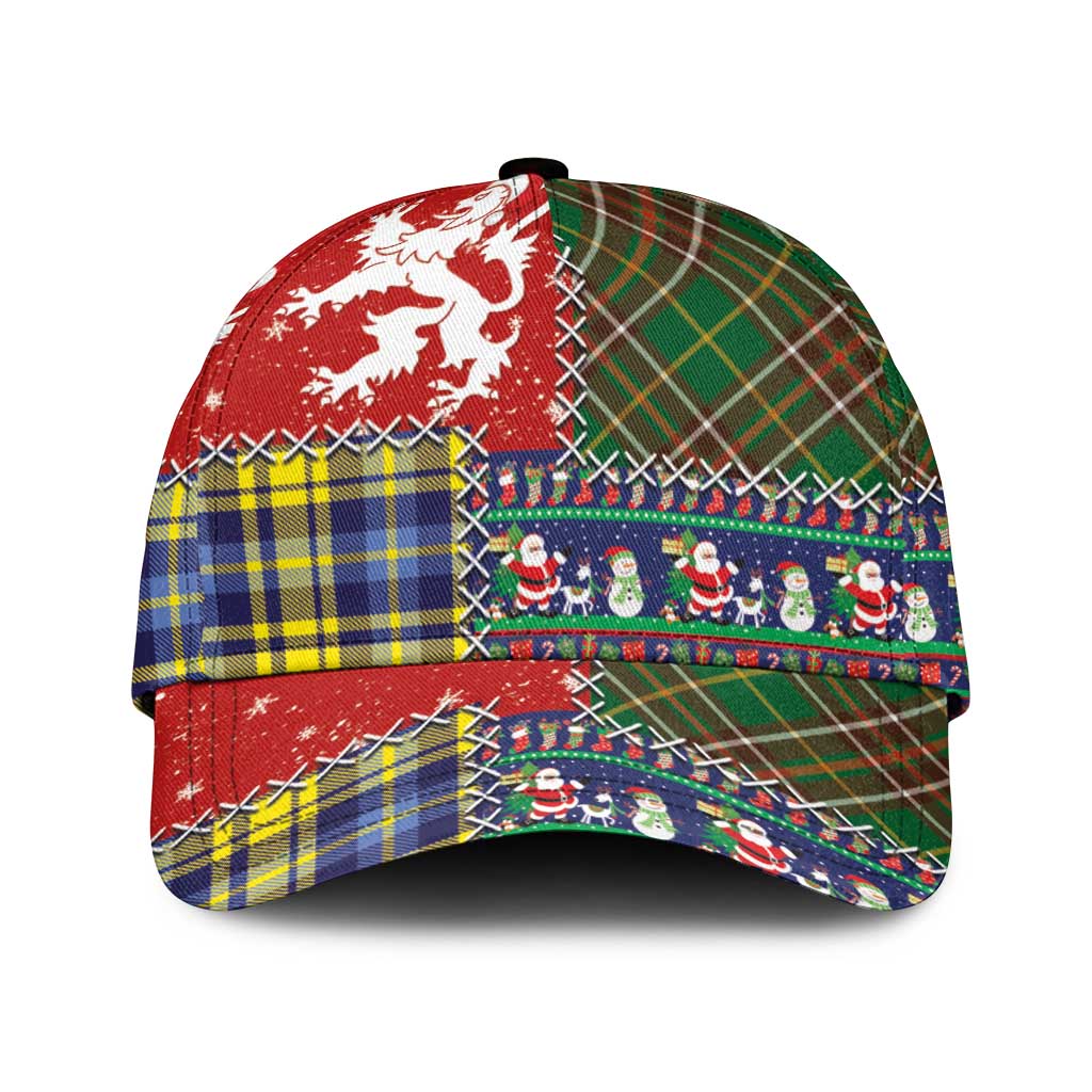 Scottish Christmas Classic Cap Scotland Lion and Xmas Elements Patch Style LT03