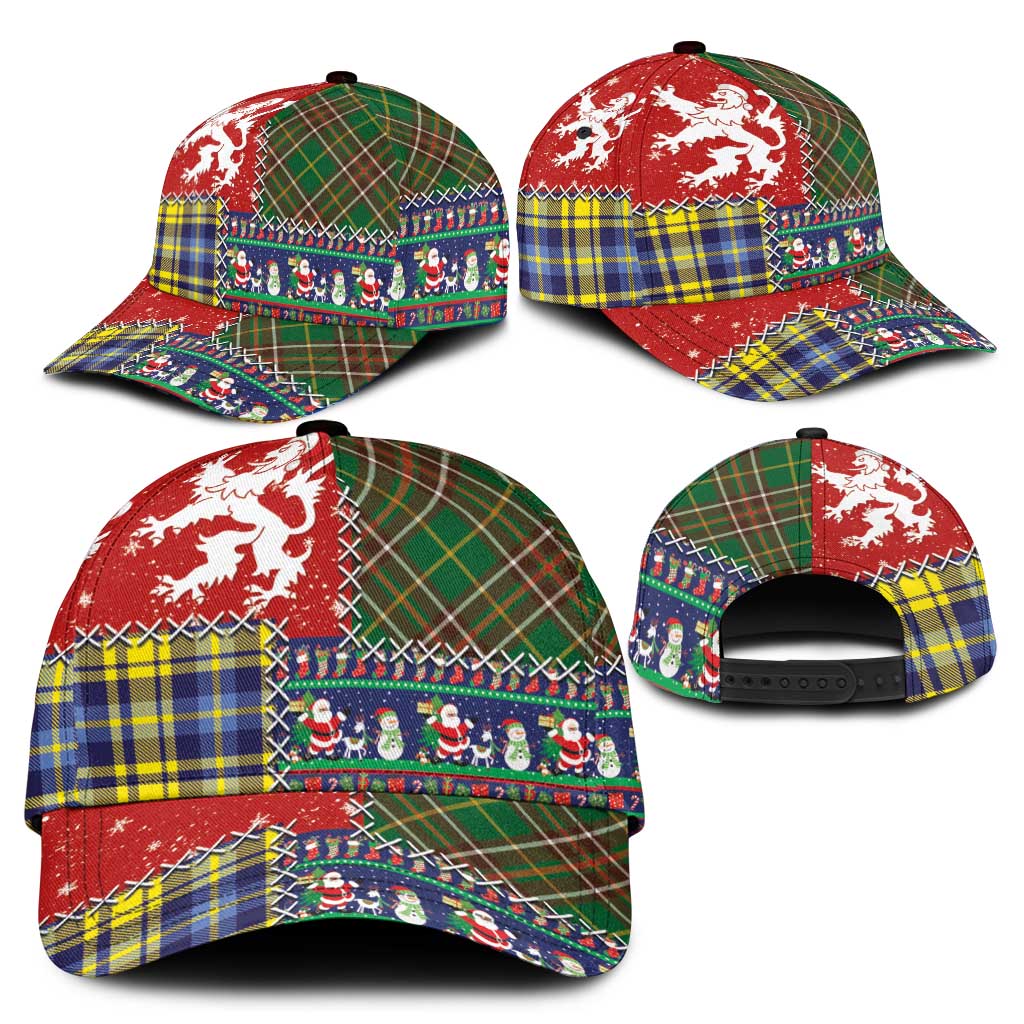 Scottish Christmas Classic Cap Scotland Lion and Xmas Elements Patch Style LT03