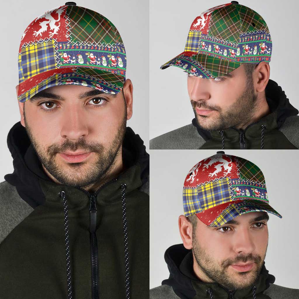 Scottish Christmas Classic Cap Scotland Lion and Xmas Elements Patch Style LT03