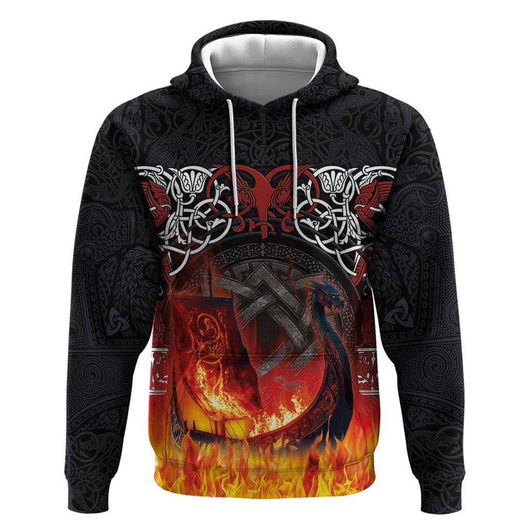 Scotland Up Helly Aa Hoodie Drakkar Viking Longship Burning The Return of The Light LT03
