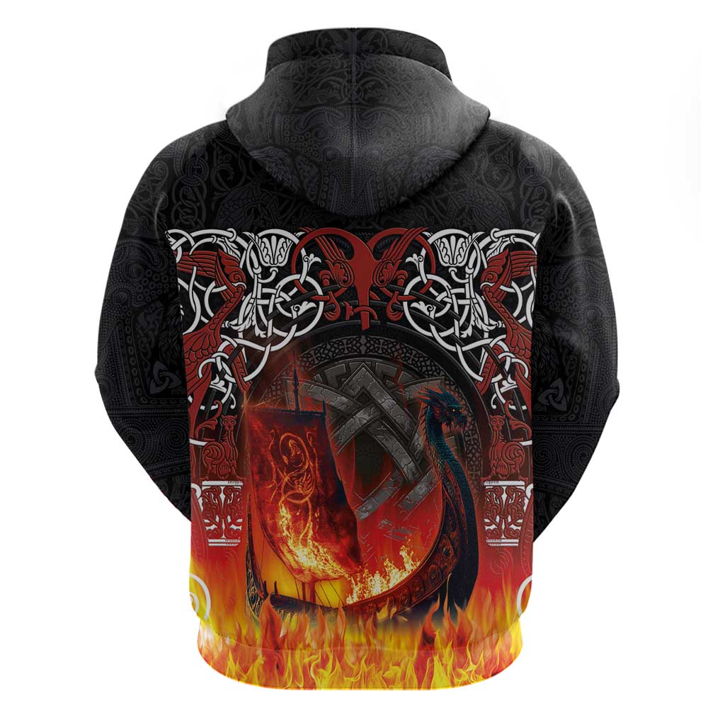 Scotland Up Helly Aa Hoodie Drakkar Viking Longship Burning The Return of The Light LT03