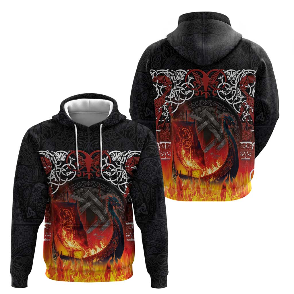 Scotland Up Helly Aa Hoodie Drakkar Viking Longship Burning The Return of The Light LT03