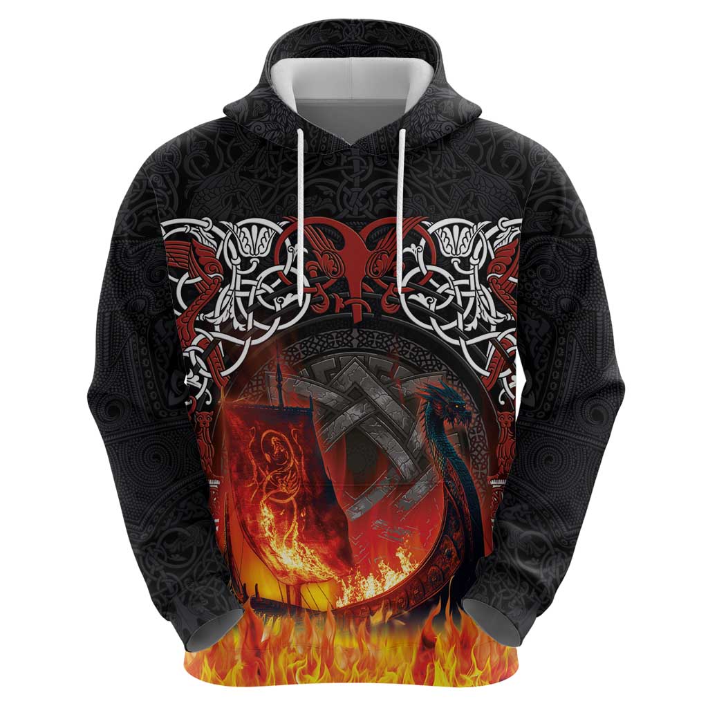 Scotland Up Helly Aa Hoodie Drakkar Viking Longship Burning The Return of The Light LT03