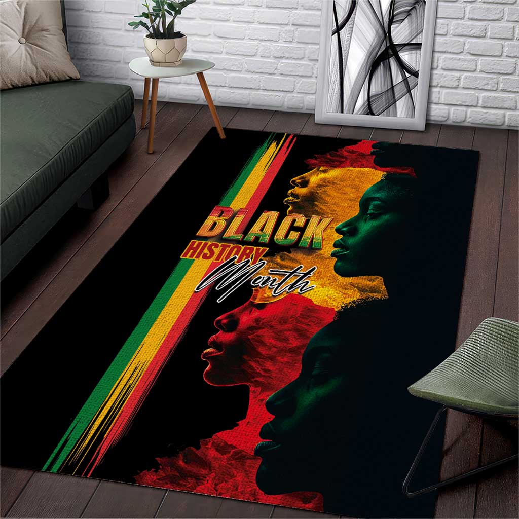 Afro - Black History Month Area Rug Black Soul - I'm Black Every Month LT03