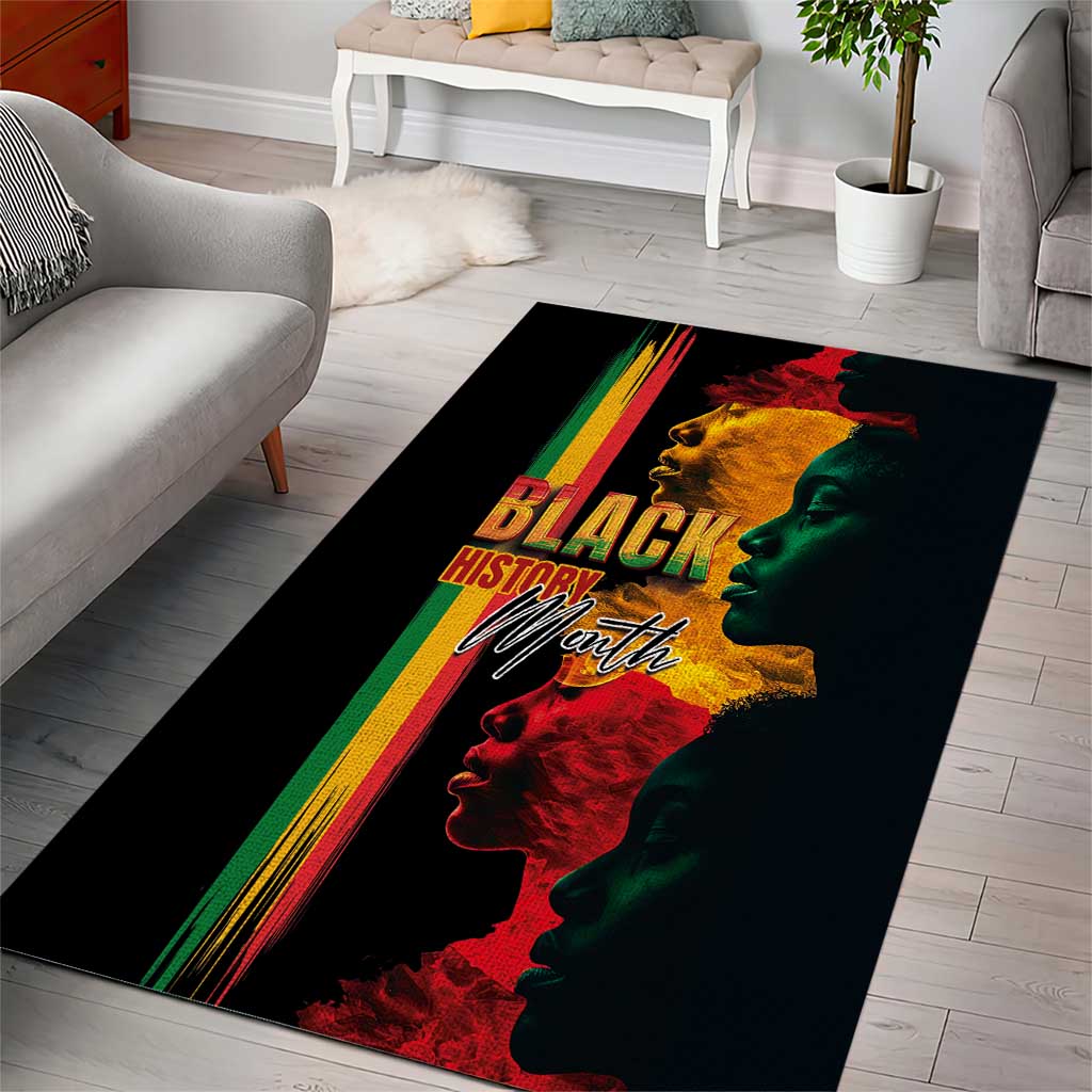 Afro - Black History Month Area Rug Black Soul - I'm Black Every Month LT03