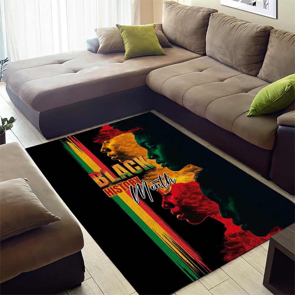 Afro - Black History Month Area Rug Black Soul - I'm Black Every Month LT03